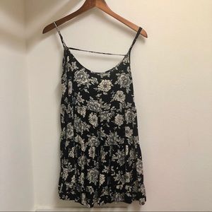 Brandy Melville Black Floral Dress